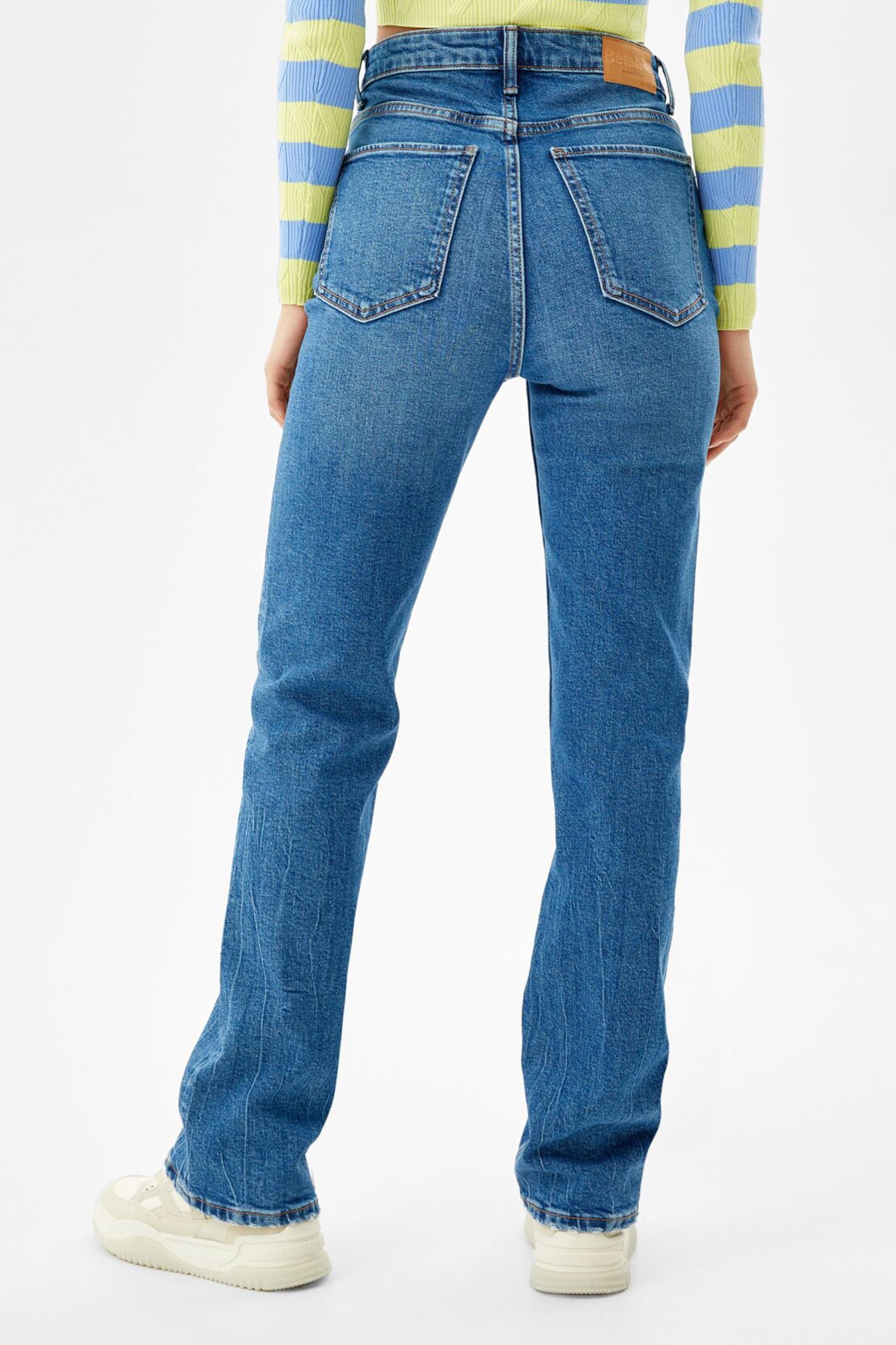 High-Rise Comfort Slim-Fit Straight-Fit Jeans - Image 3