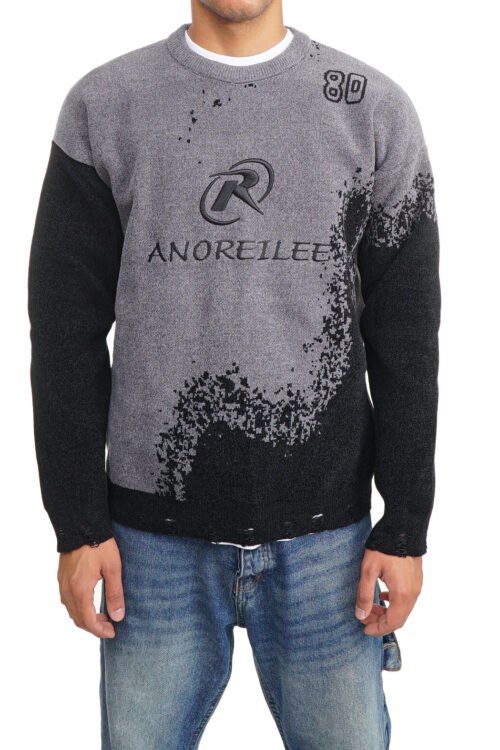 Velvet pullover-Grey