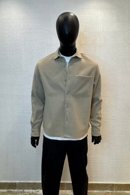 Shirt jacket -Beige